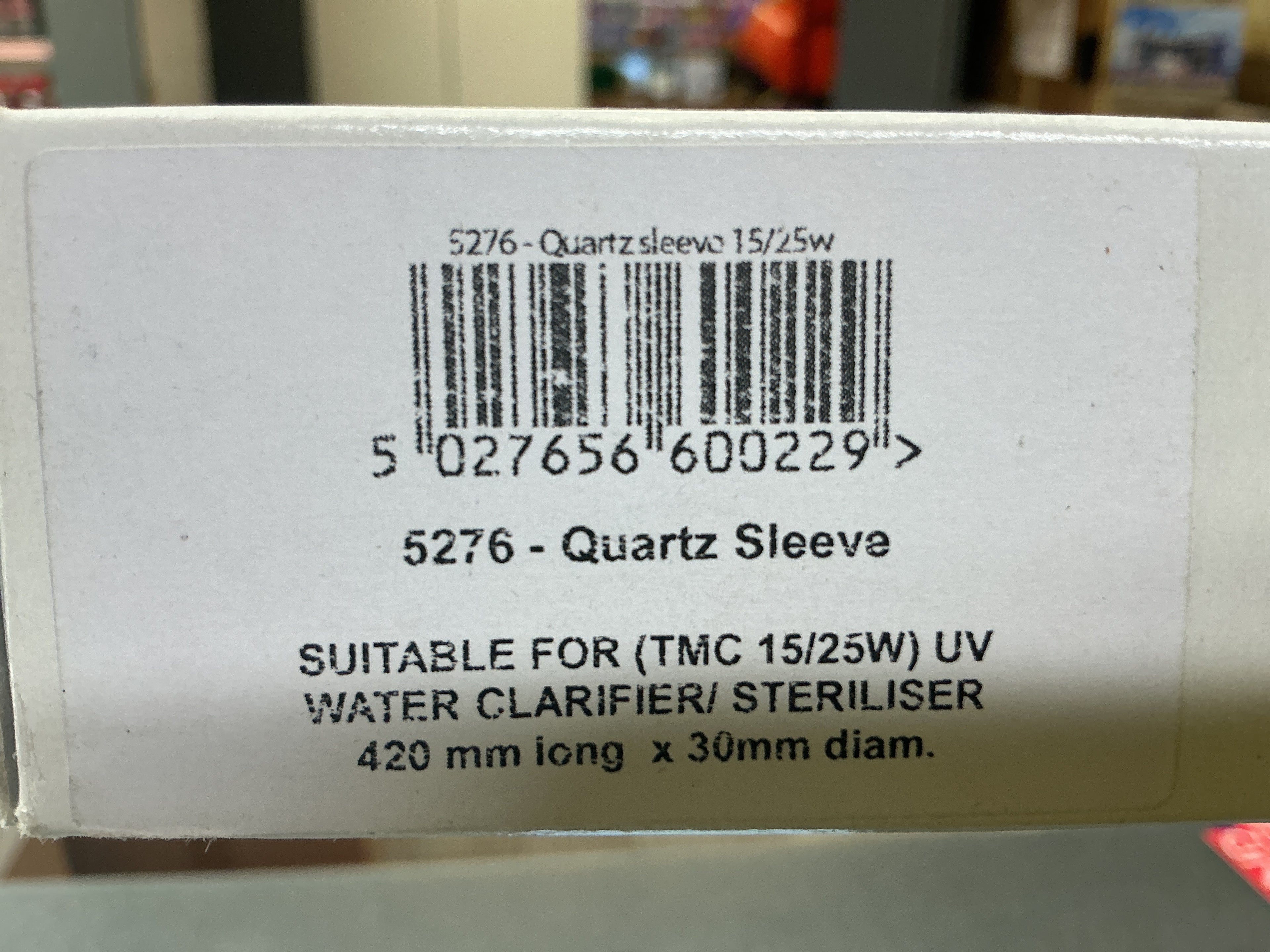 Quartz sleeve
